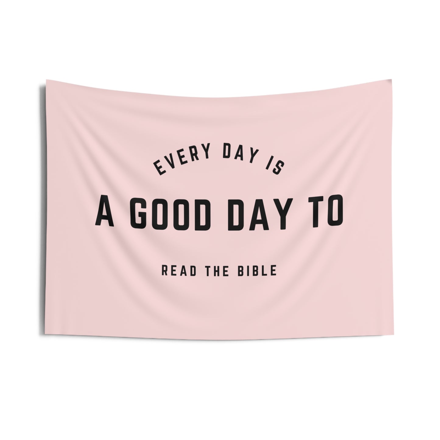 A Good Day to Read The Bible Wall Tapestry (Baby Pink)