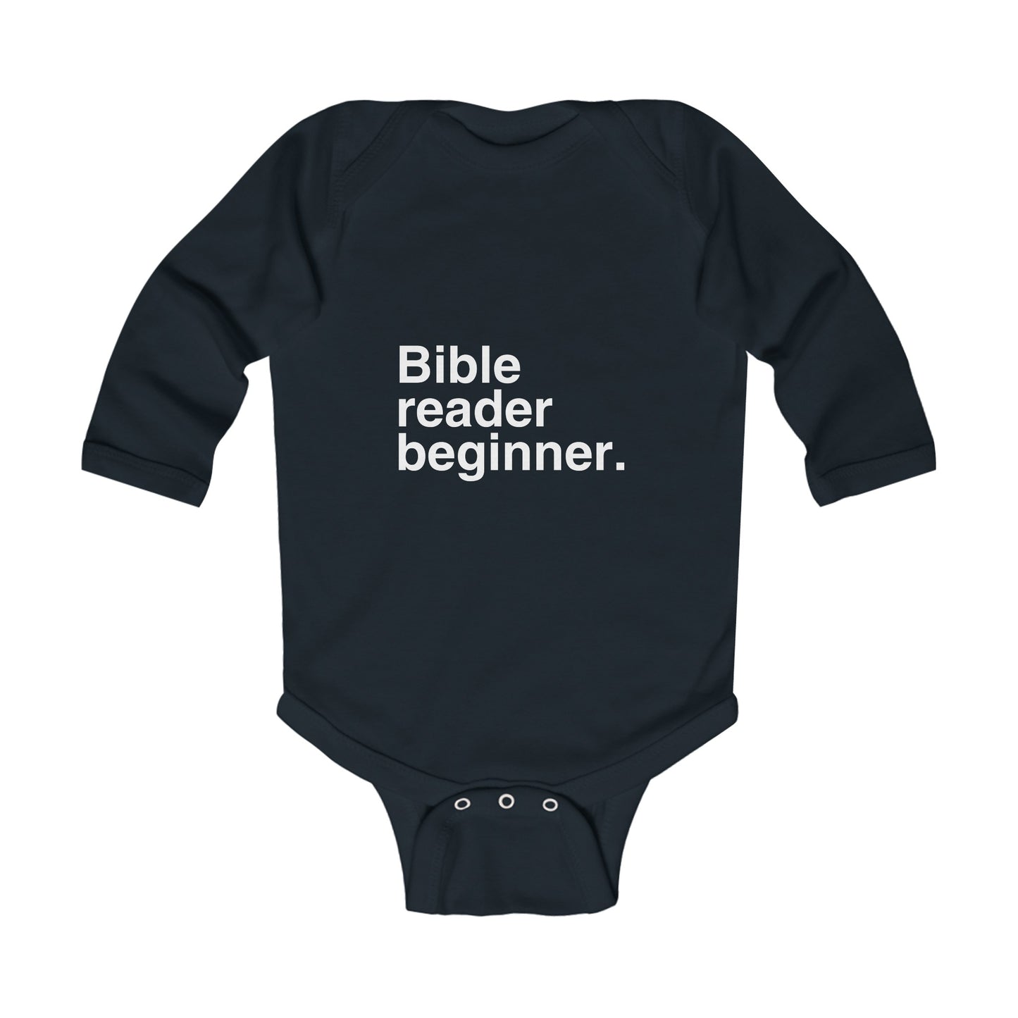 Bible Reader Beginner Infant Long Sleeve Bodysuit