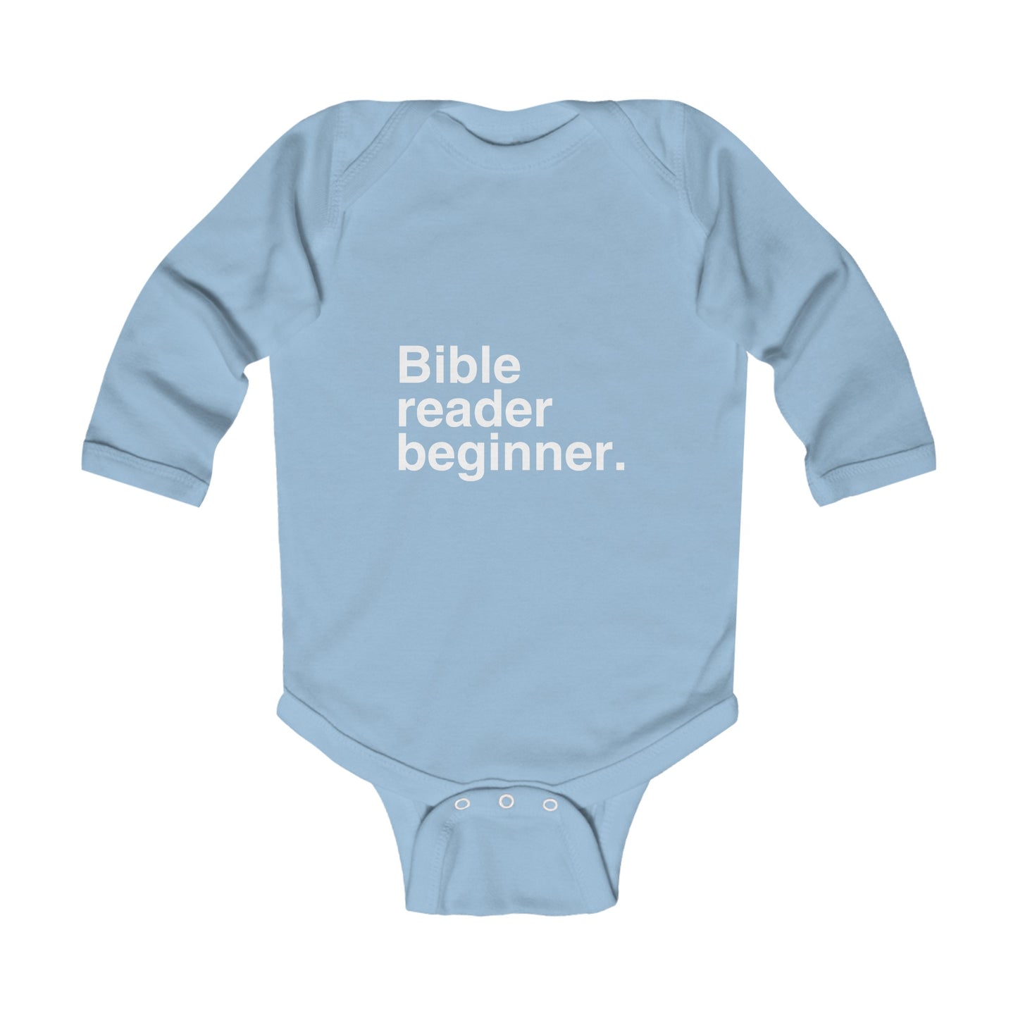 Bible Reader Beginner Infant Long Sleeve Bodysuit