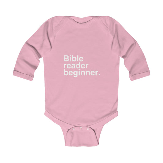 Bible Reader Beginner Infant Long Sleeve Bodysuit