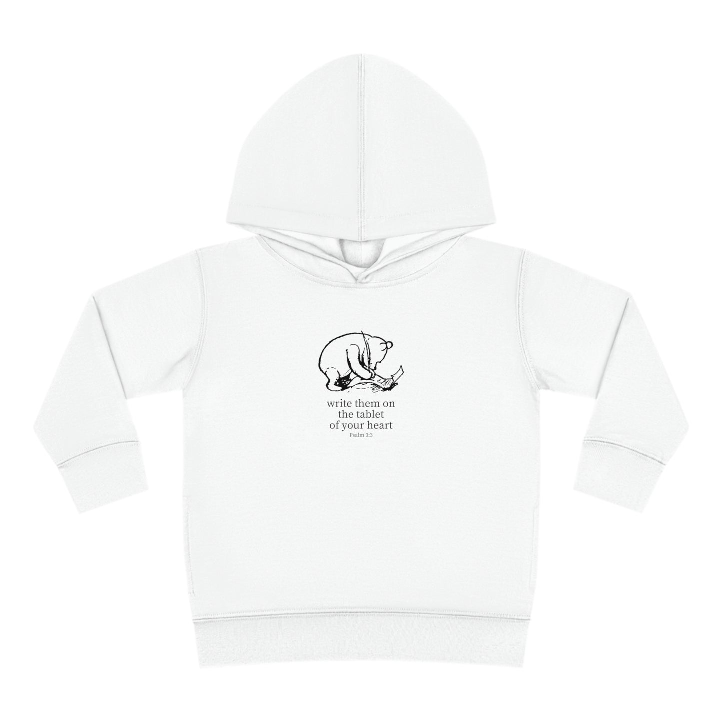 Write on the Tablet of Your Heart Toddler Hoodie