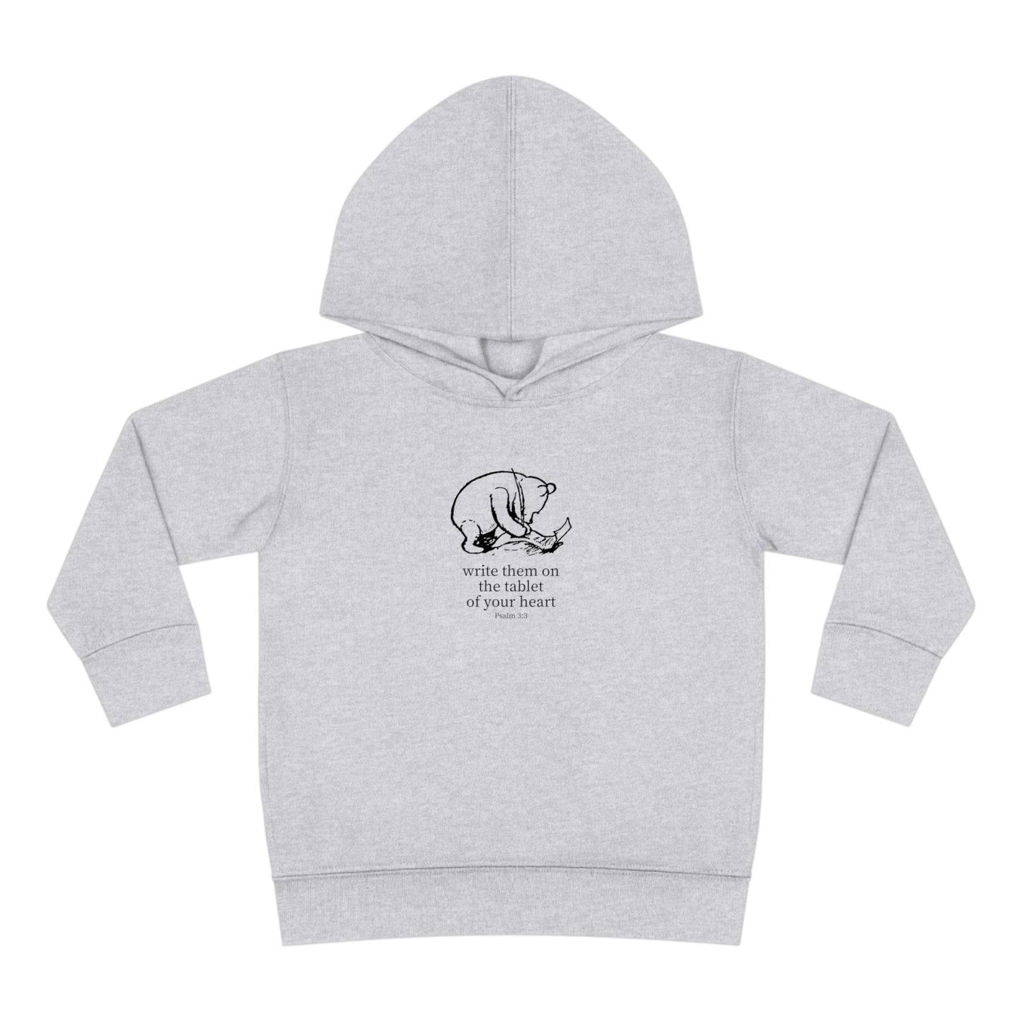 Write on the Tablet of Your Heart Toddler Hoodie