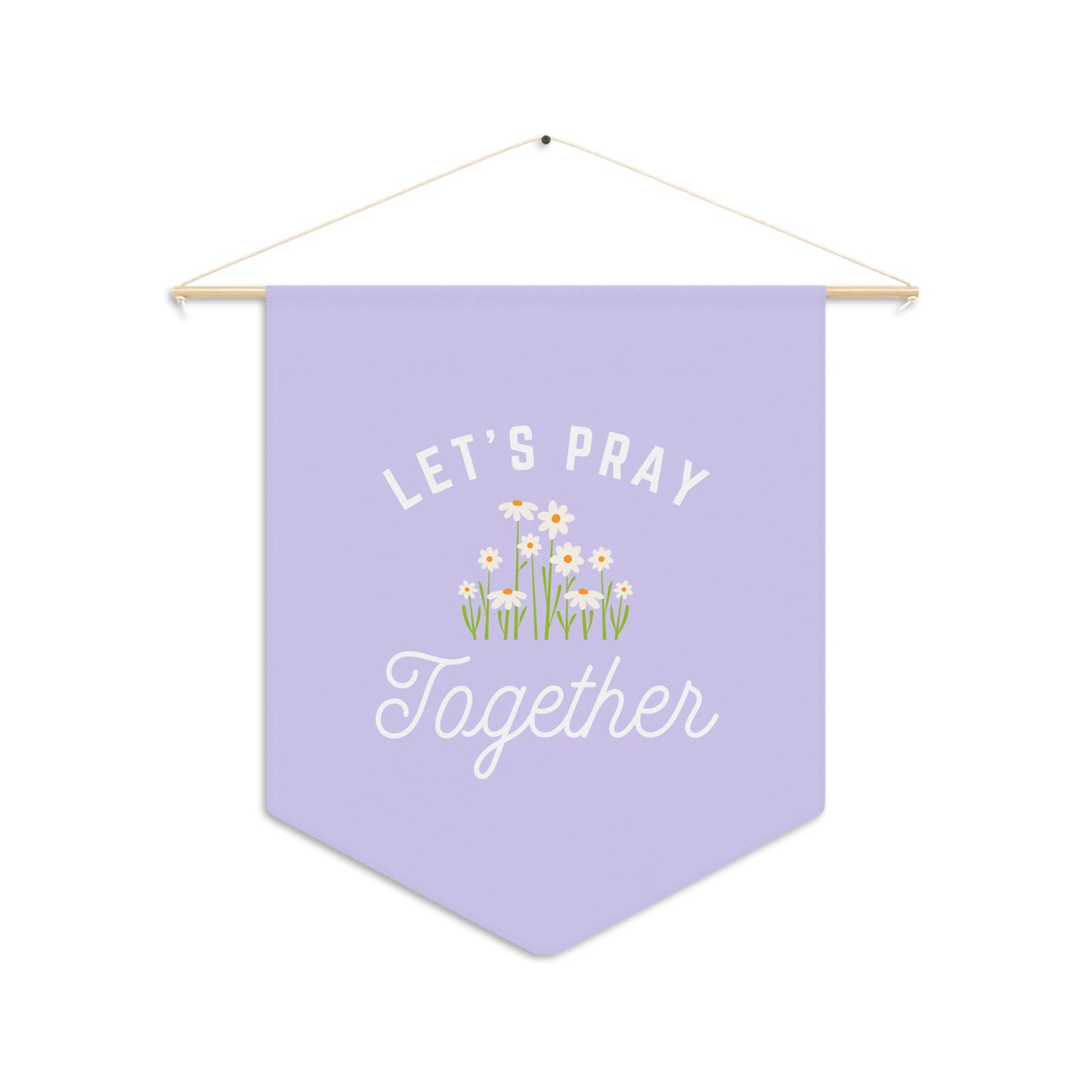 Let's Pray Together Pennant (Violet)