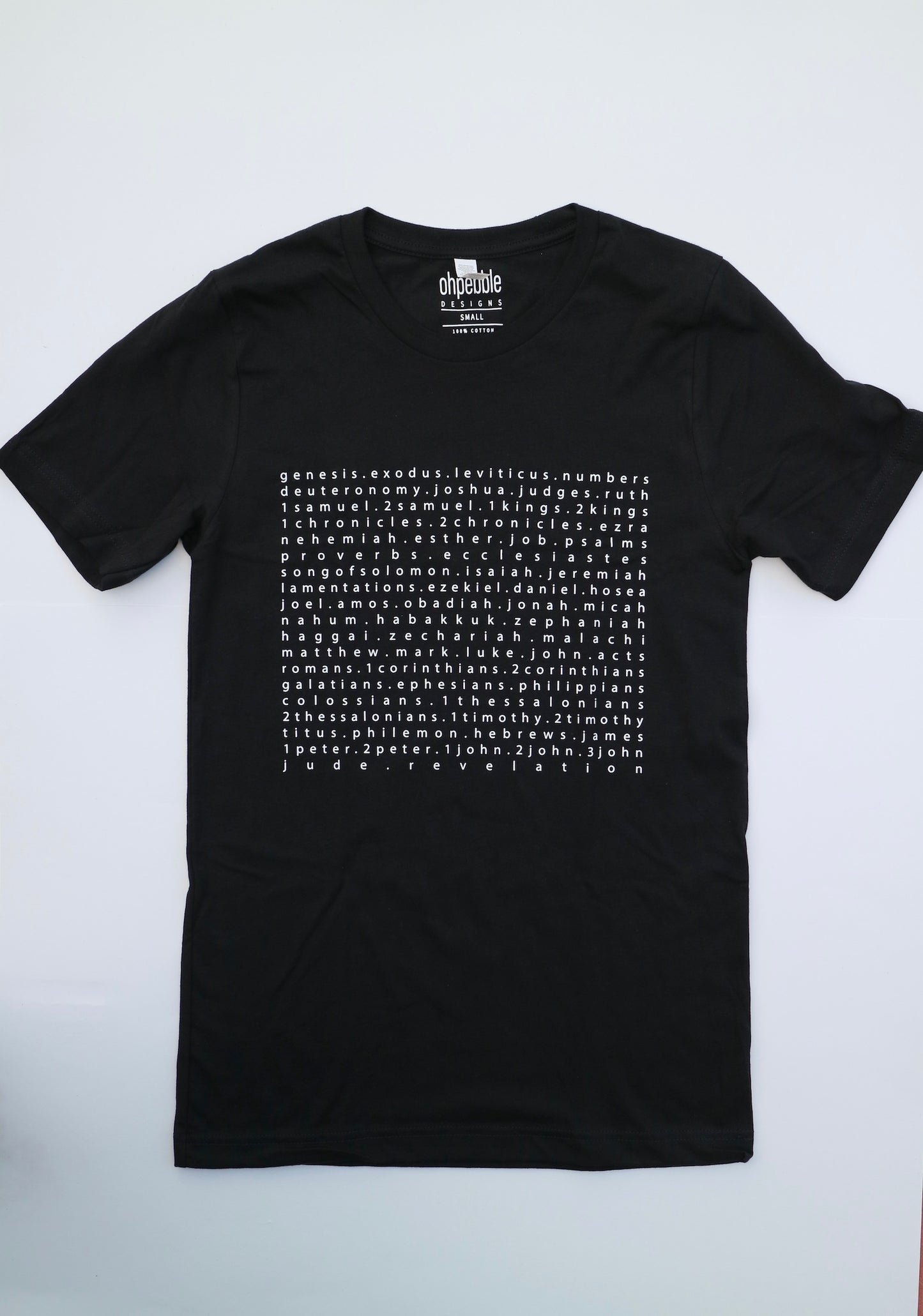 Books of the Bible Tee in Black