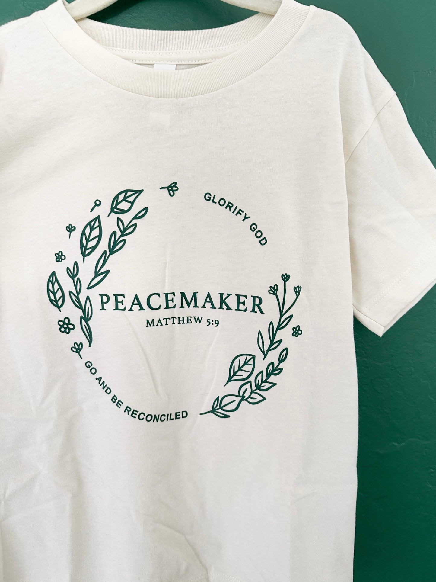 Kid's Peacemaker Tee in Natural