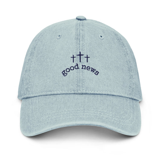 Light Denim Good News Hat