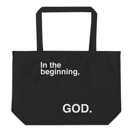 Large In the Beginning Tote Bag