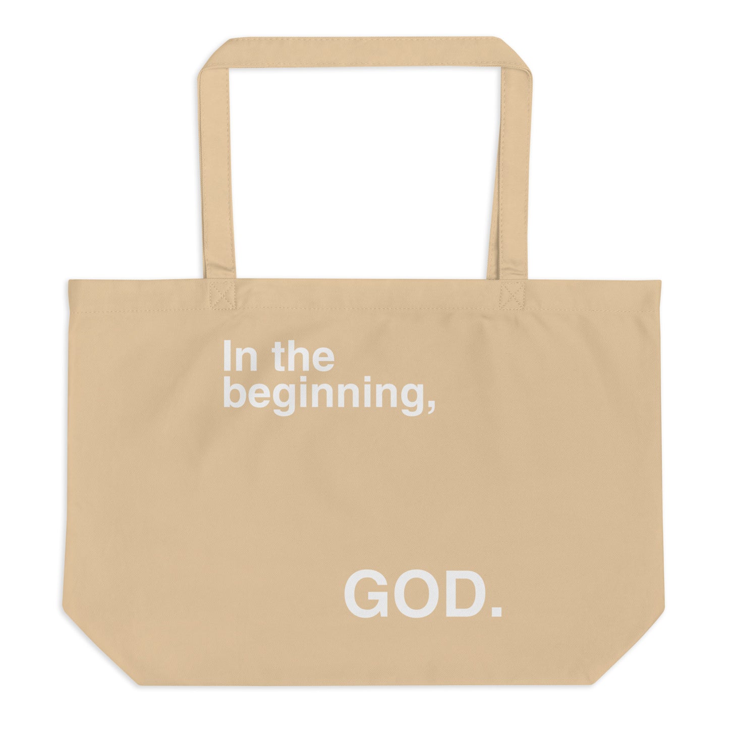 Large In the Beginning Tote Bag